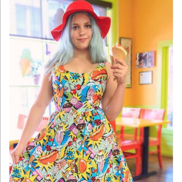 ModCloth Good Enough To Eat Skater Dress New - Picture 6 of 8